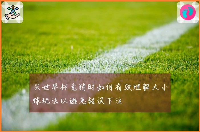 买世界杯竞猜时如何有效理解大小球玩法以避免错误下注