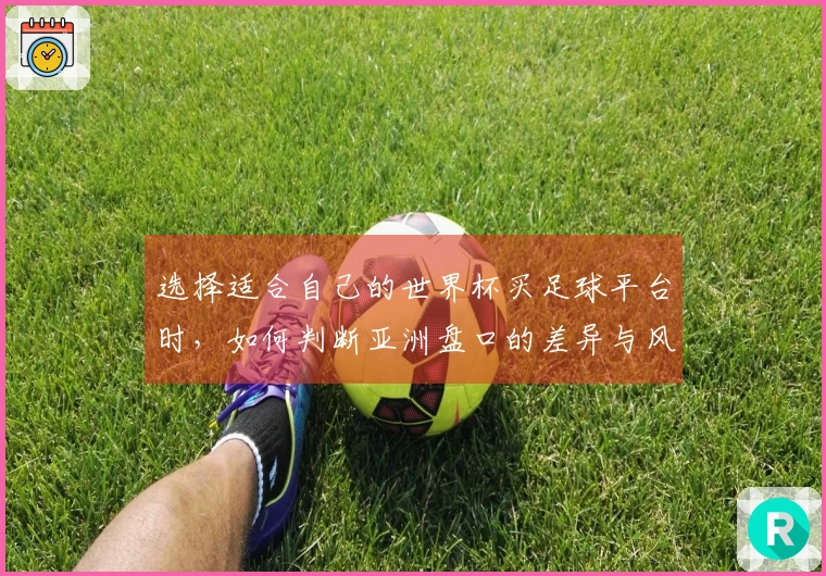 选择适合自己的世界杯买足球平台时，如何判断亚洲盘口的差异与风险？
